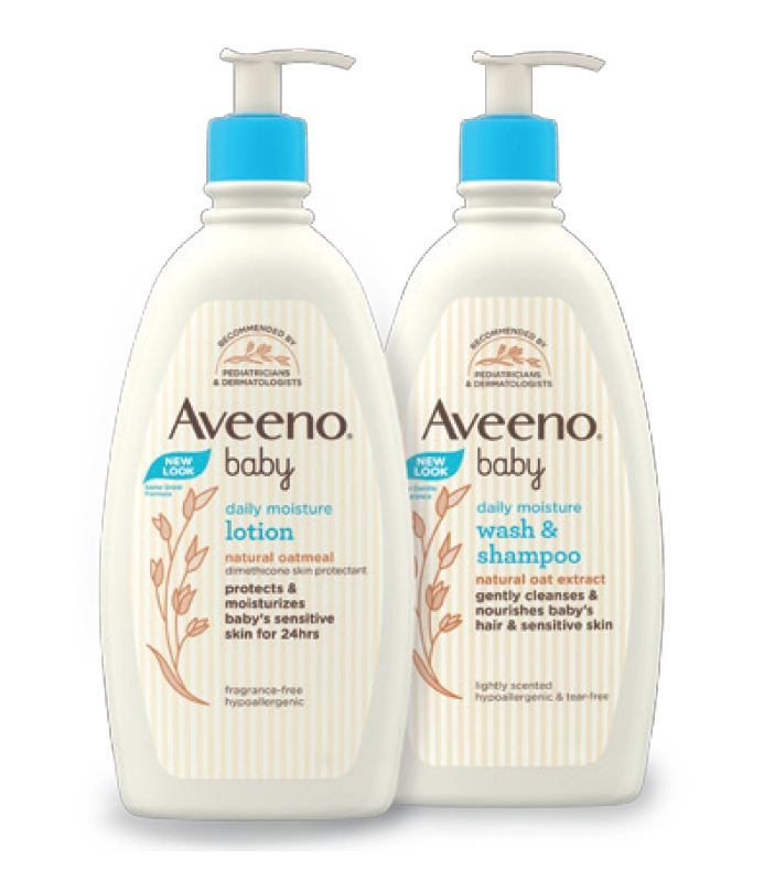 Aveeno Baby Daily Moisturising Lotion or Wash & Shampoo 532ml