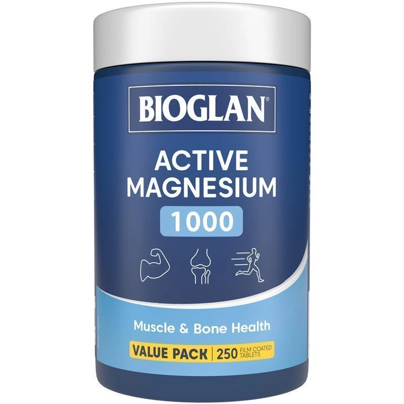 Bioglan Active Magnesium 1000 250 Tablets