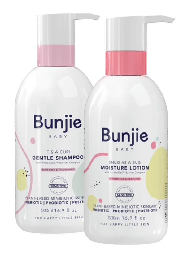 Bunjie Baby Gentle Shampoo or Moisturising Lotion 500ml