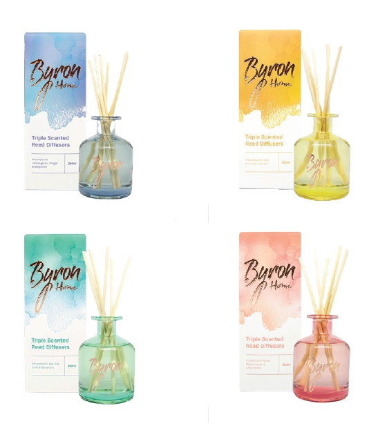 Byron Home Triple Scented Reed Diffuser Assorted Variants