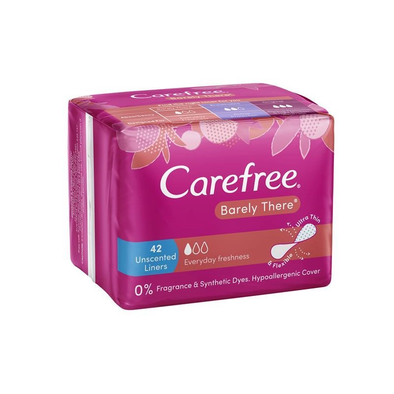 Carefree Barely There Unscented 42 Liners