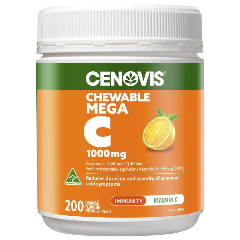 Cenovis Chewable Mega C 1000mg 200 Tablets