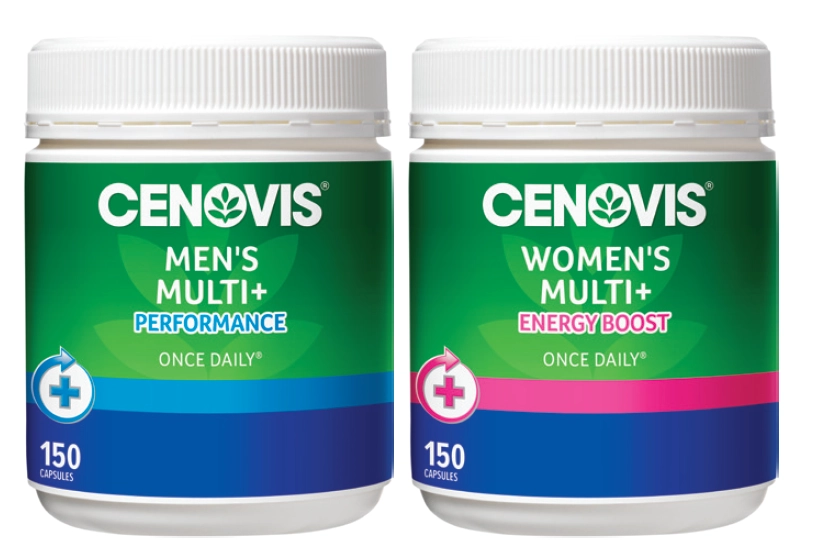 Cenovis Men’s Multi + Performance or Women’s Multi + Energy Boost 150 Capsules