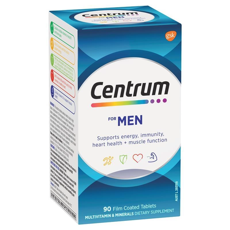 Centrum For Men Multivitamin 90 Tablets Exclusive Size