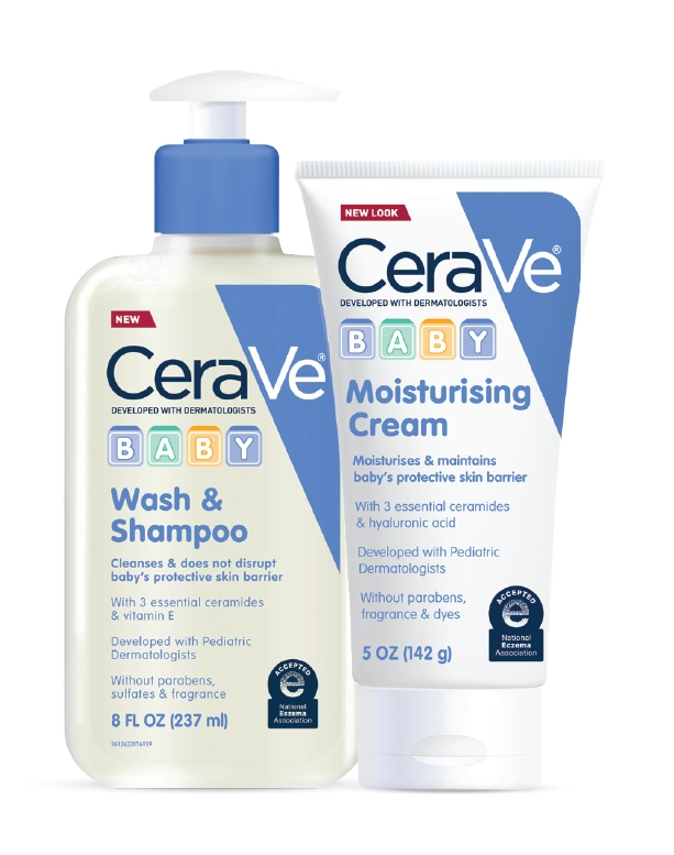 CeraVe Baby Wash & Shampoo 237ml or Moisturising Cream 142g