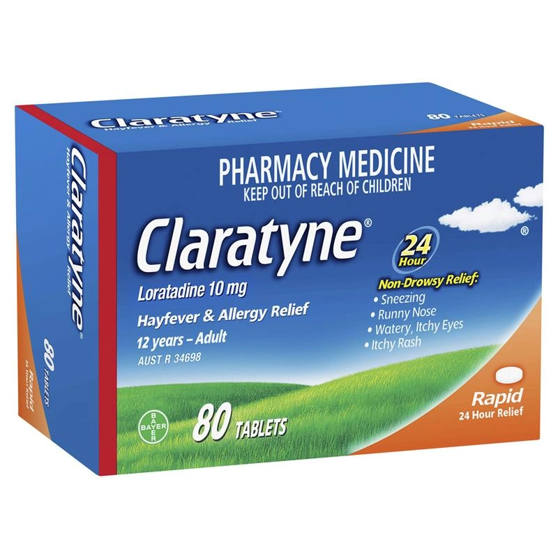 Claratyne Non-Drowsy 80 Tablets Exclusive Size