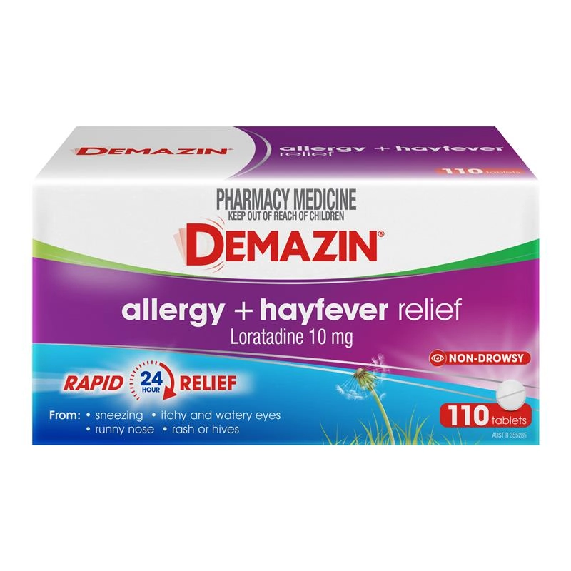 Demazin Allergy + Hayfever 110 Tablets Exclusive Size