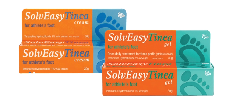 Ego SolvEasy Once Daily Tinea Cream or Gel 30g