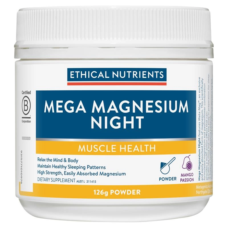 Ethical Nutrients Mega Magnesium Night 126g Powder