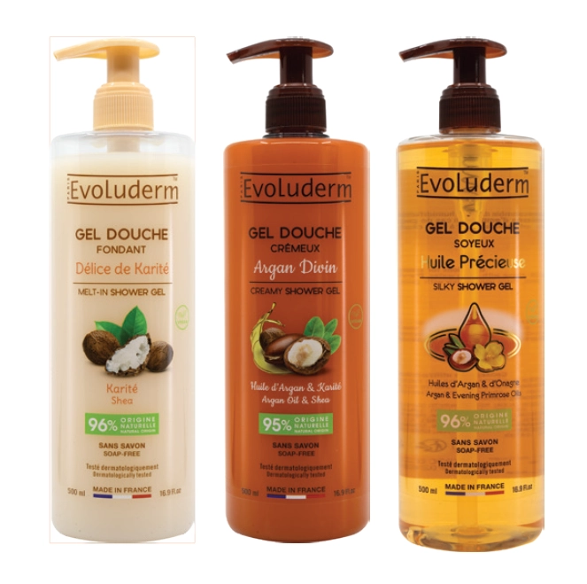 Evoluderm Shower Gel Assorted Variants