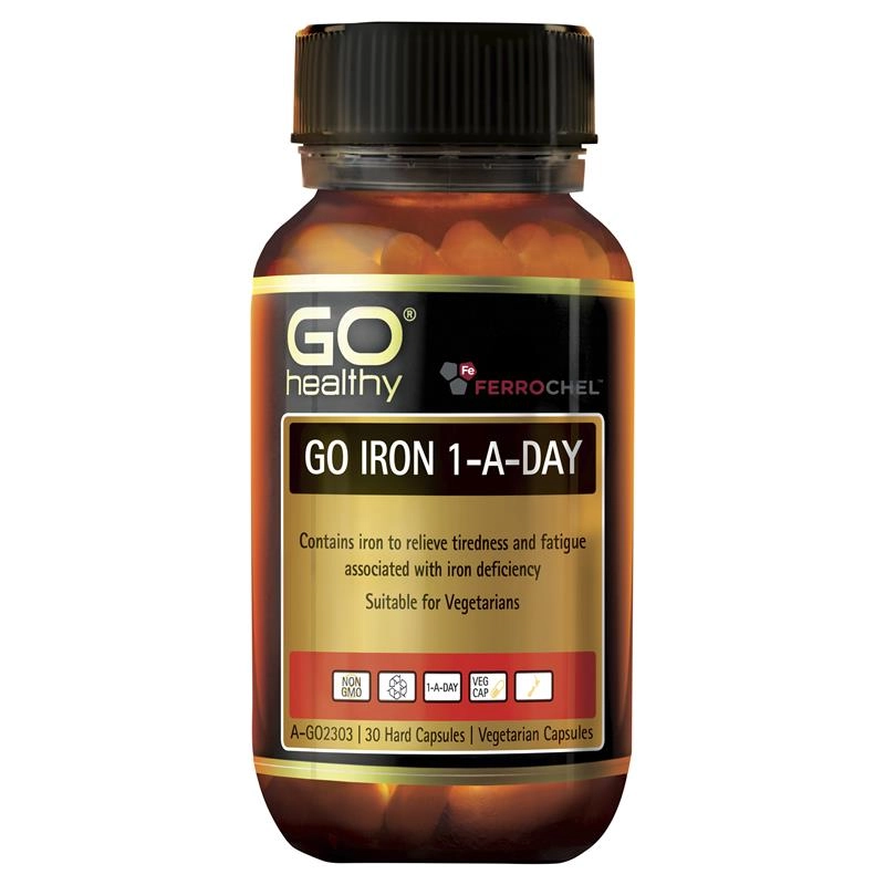 Go Healthy Iron 1-A-Day 30 Vegetarian Capsules