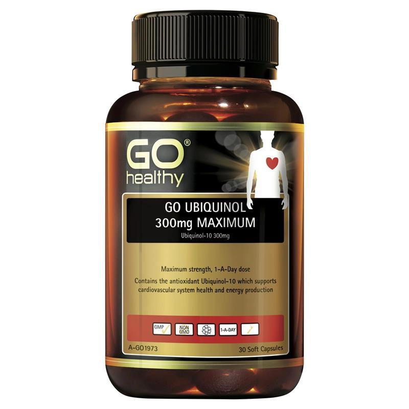 Go Healthy Ubiquinol 300mg Maximum 30 Soft Capsules