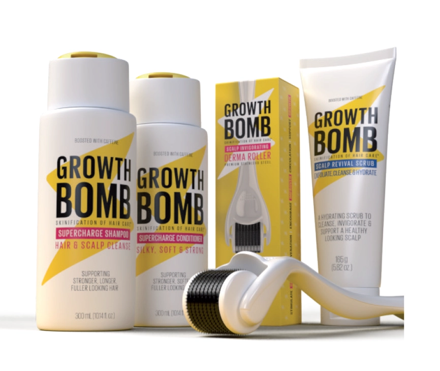 Growth Bomb Haircare Range