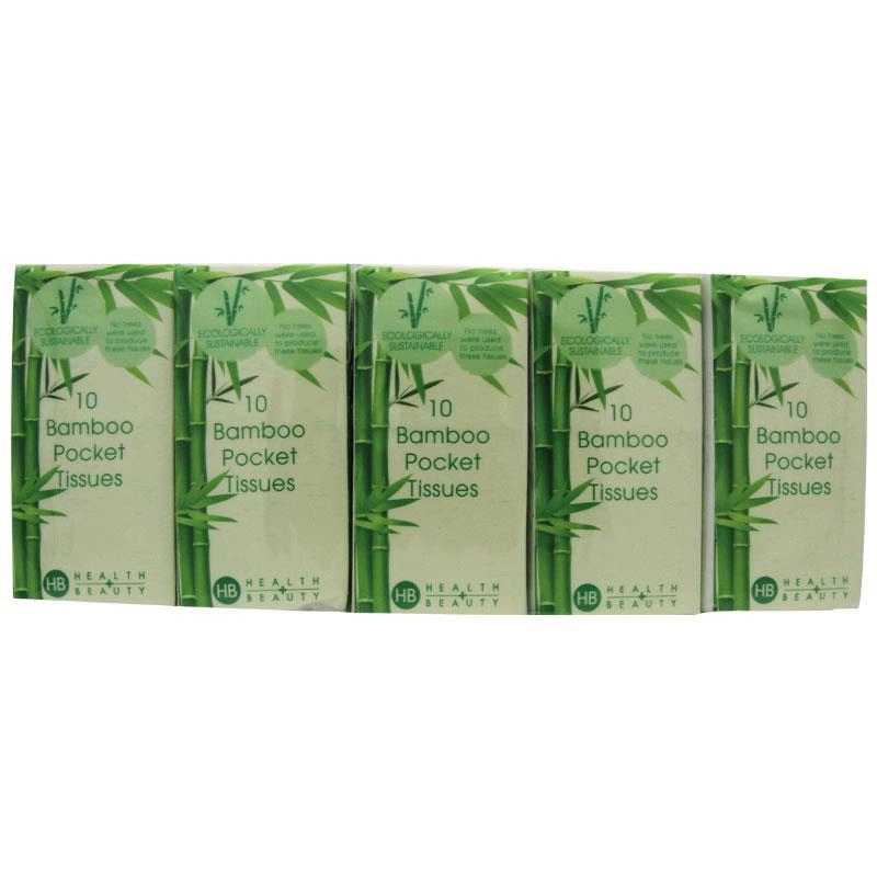 Health & Beauty Bamboo Pocket Tissues 10 Pack 3 Ply