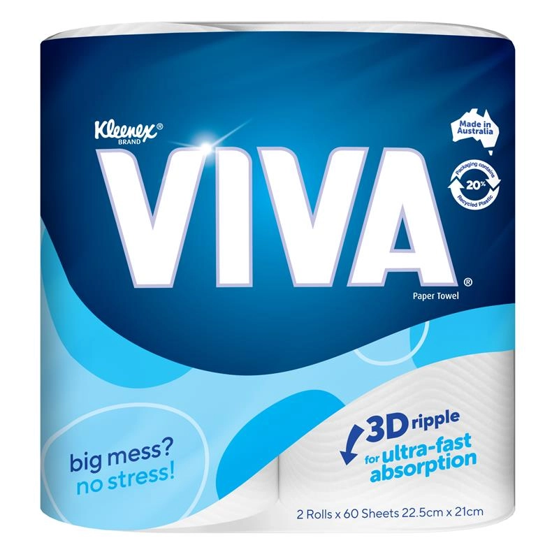 Kleenex Viva White Paper Towel 2 Pack