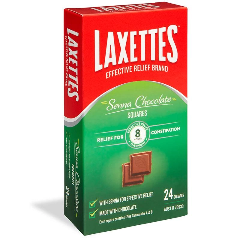 Laxettes Chocolate 24 Chewable Tablets