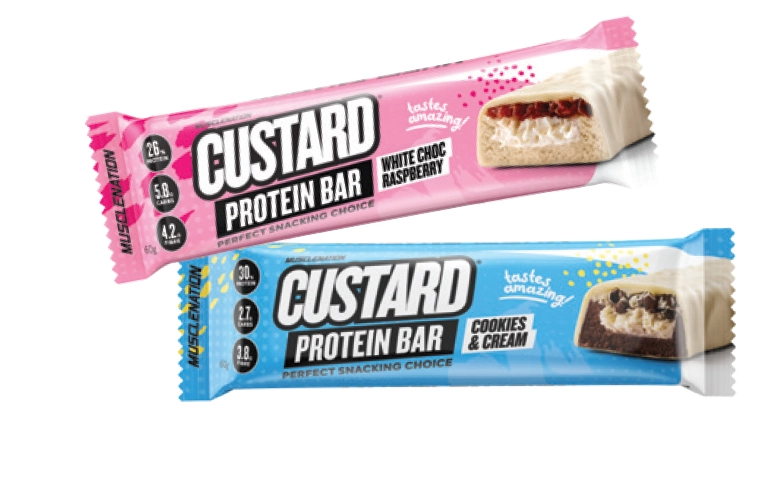 Muscle Nation Custard Protein Bar 60g Range