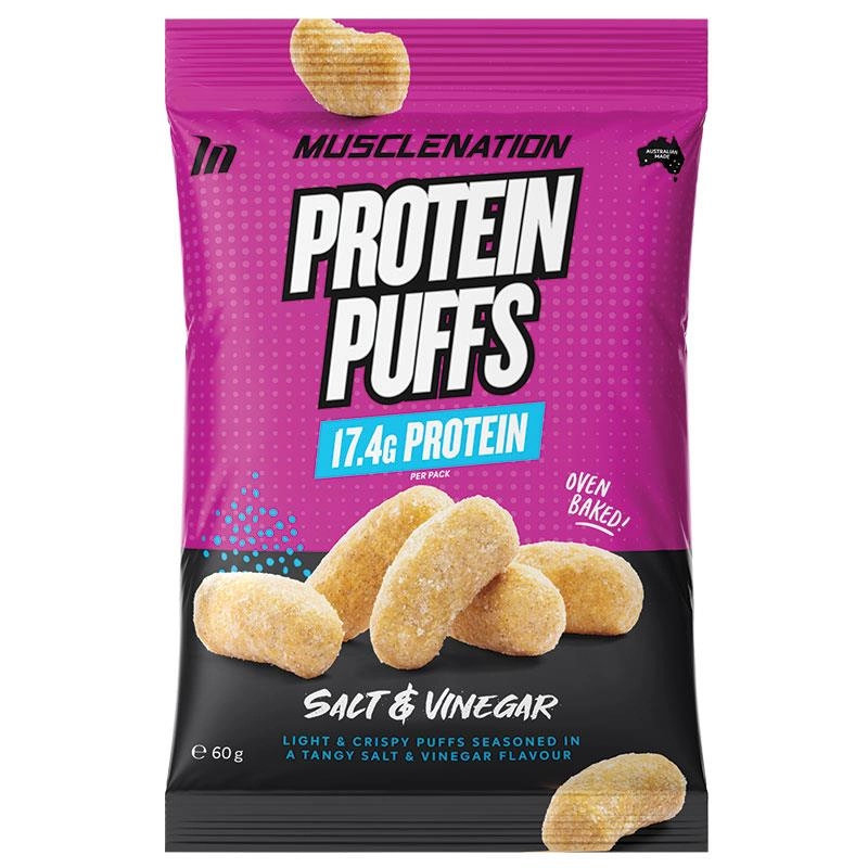 Muscle Nation Protein Puffs Salt and Vinegar 60g