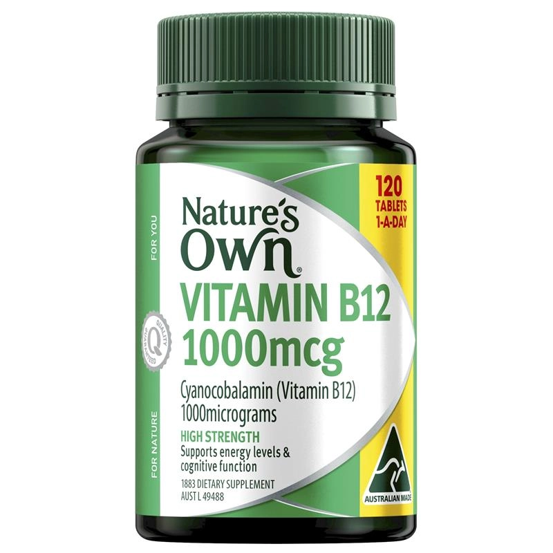 Nature’s Own High Strength Vitamin B12 1000mcg 120 Tablets