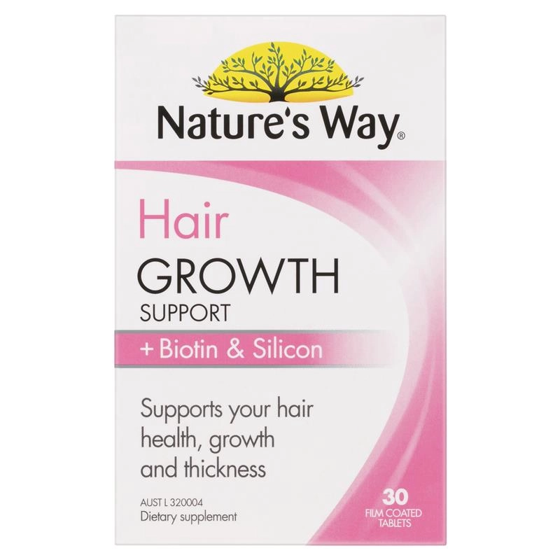 Nature's Way Hair Growth Support + Biotin & Silicon 30 Tablets