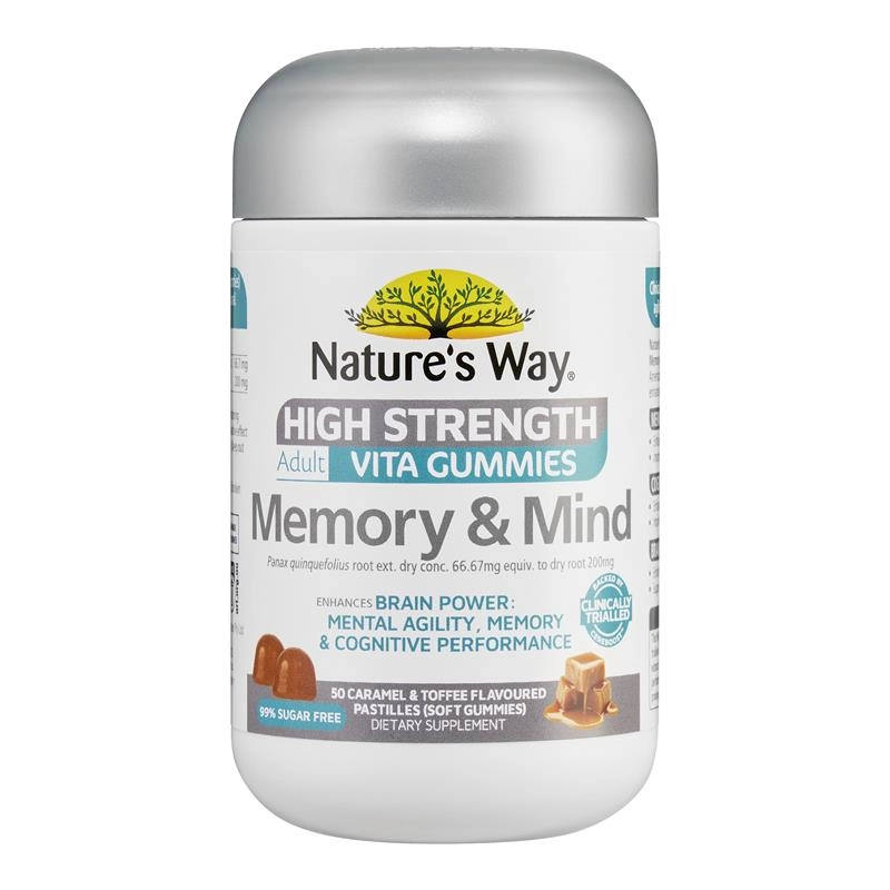 Nature's Way High Strength Adult Vita Gummies Memory & Mind 50 Gummies