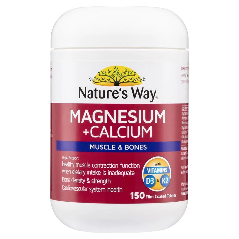 Nature's Way Magnesium Plus Calcium 150 Tablets