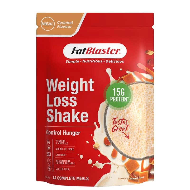 Naturopathica FatBlaster Weight Loss Shake Red Pouch Caramel 465g