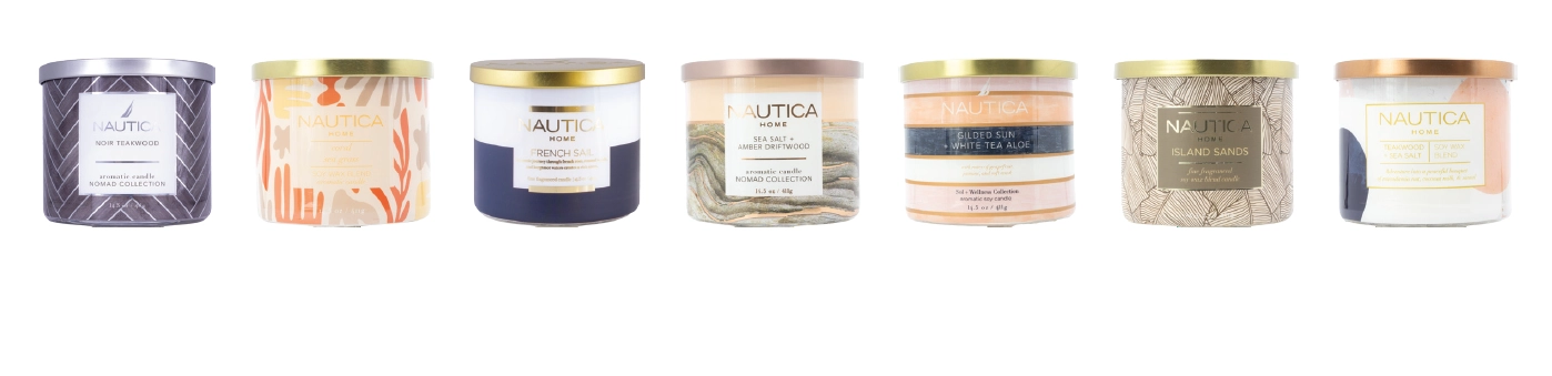 Nautica Home Candle 411g Assorted Variants