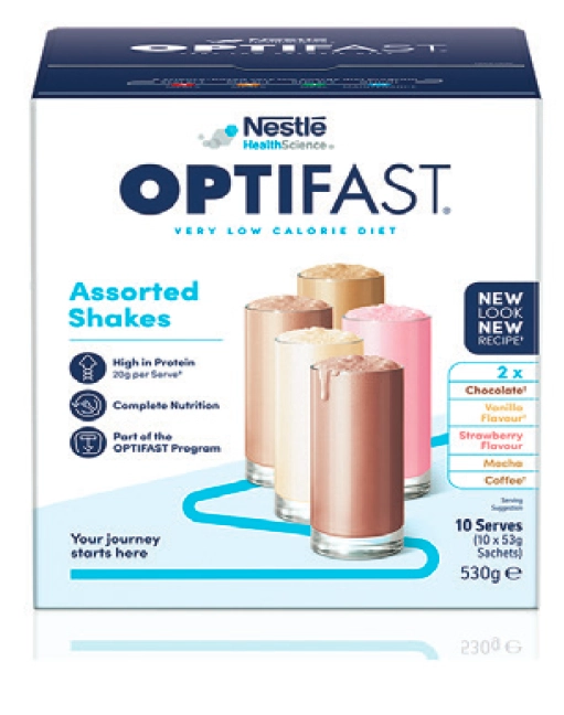 Optifast VLCD Shake Assorted Pack 10 x 53g