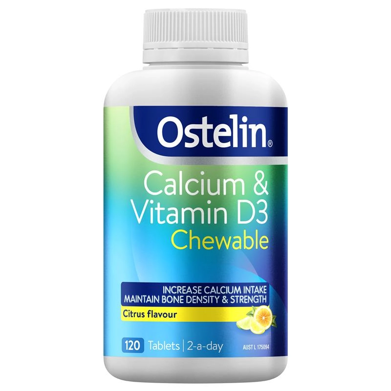 Ostelin Calcium & Vitamin D3 Chewable 120 Tablets