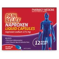 Pain Relief Naproxen 30 Liquid Capsules