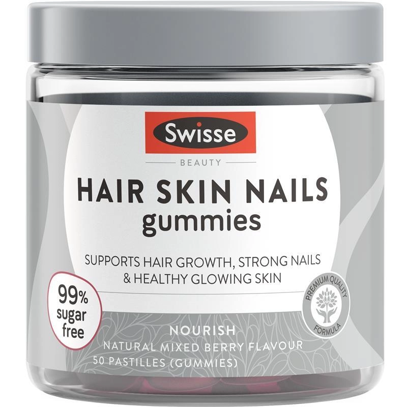 Swisse Beauty Hair Skin Nails Gummies 50 Pastilles