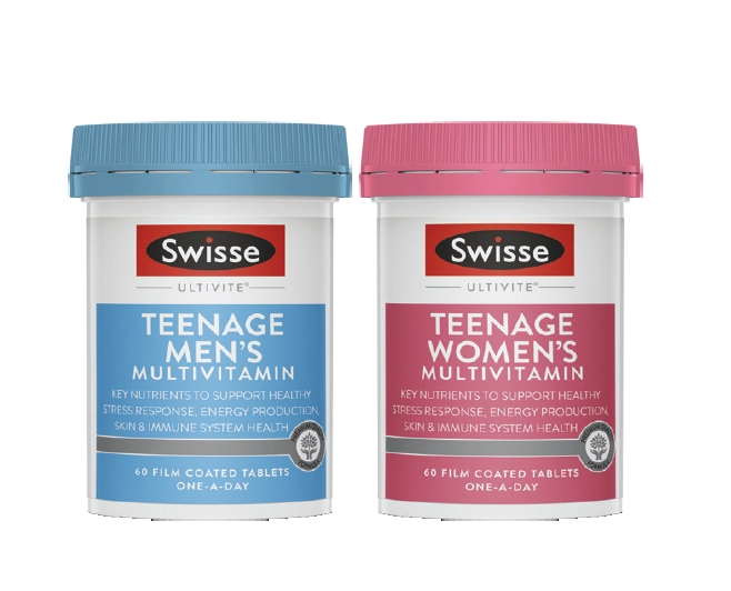 Swisse Ultivite Teenage Men’s or Women’s Multivitamin 60 Tablets