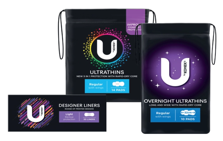 U by Kotex Selected Pads & Liners