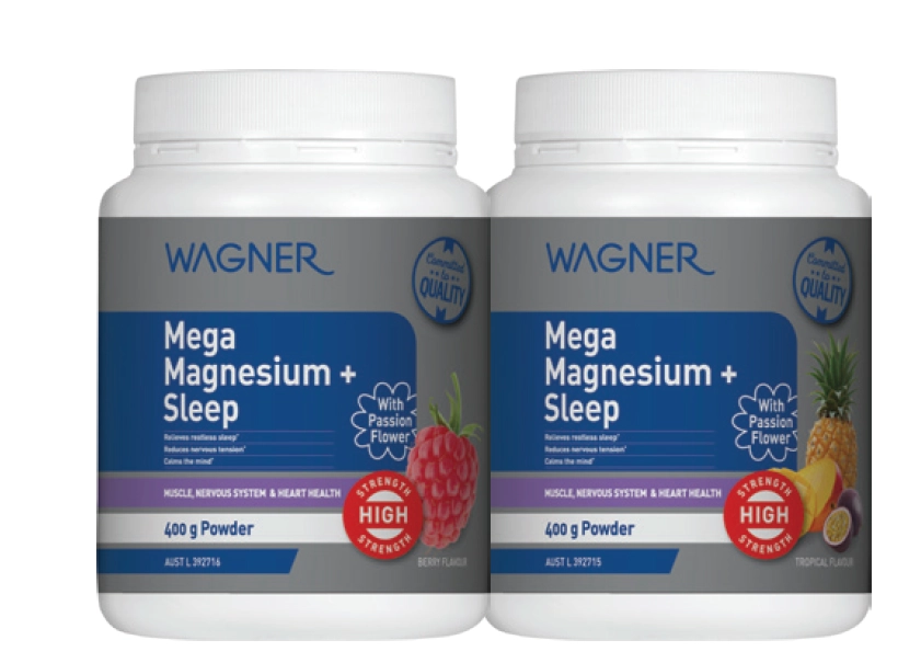 Wagner Mega Magnesium + Sleep Berry or Tropical 400g