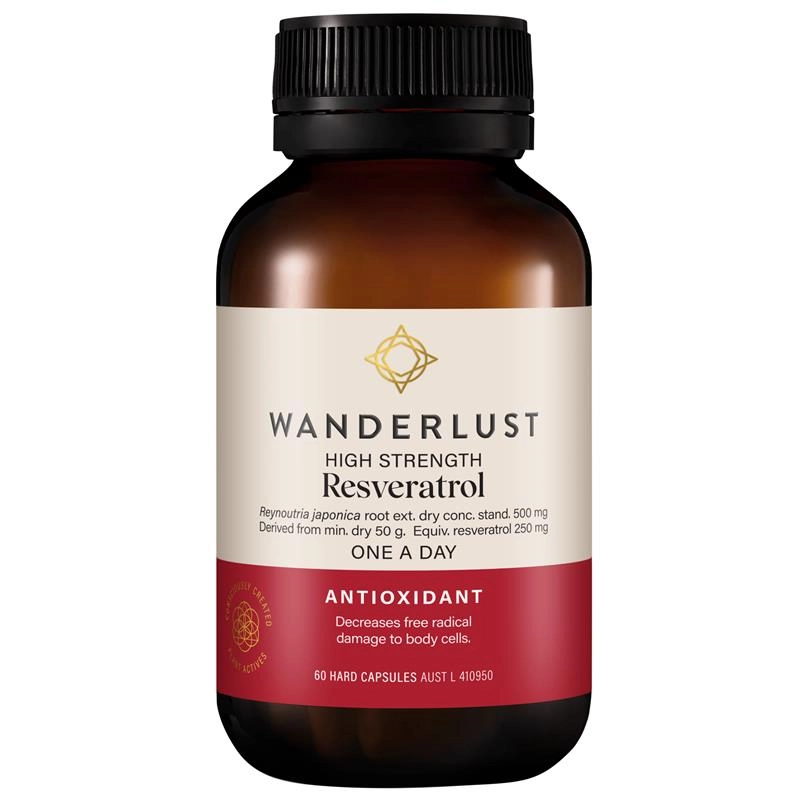 Wanderlust High Strength Resveratrol 60 Capsules