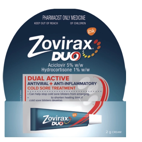 Zovirax Duo Cold Sore Cream 2g