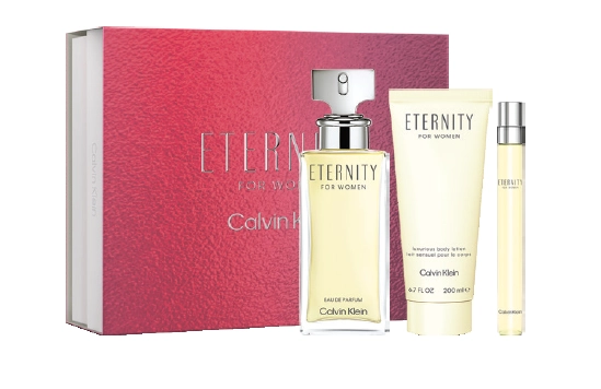 Calvin Klein Eternity EDP Gift Set (100ml + Body Lotion + Pen Spray)