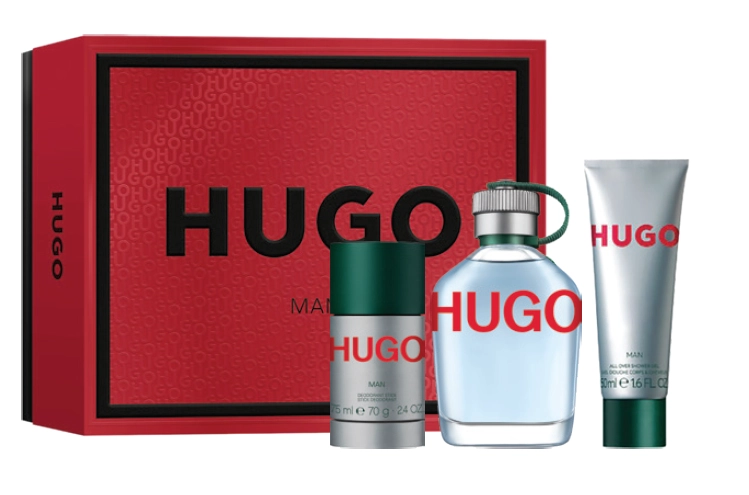 Hugo Man EDT Gift Set (125ml + Deodorant + Shower Gel)