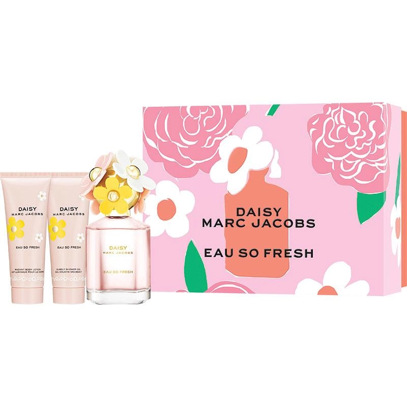 Marc Jacobs Daisy Eau So Fresh EDT Gift Set (75ml + Body Lotion + Shower Gel)