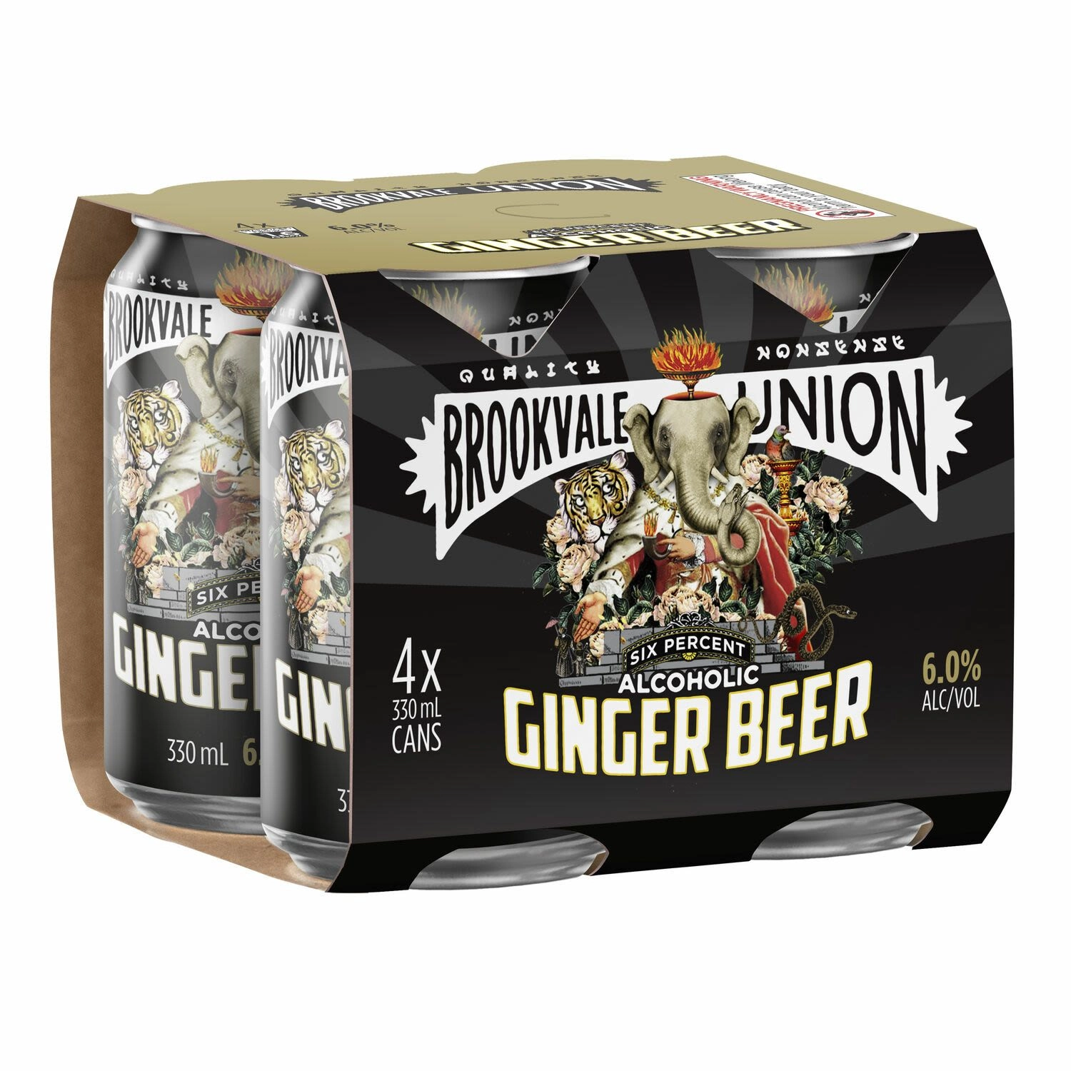 Brookvale Union Ginger Beer 6% Cans 330ml