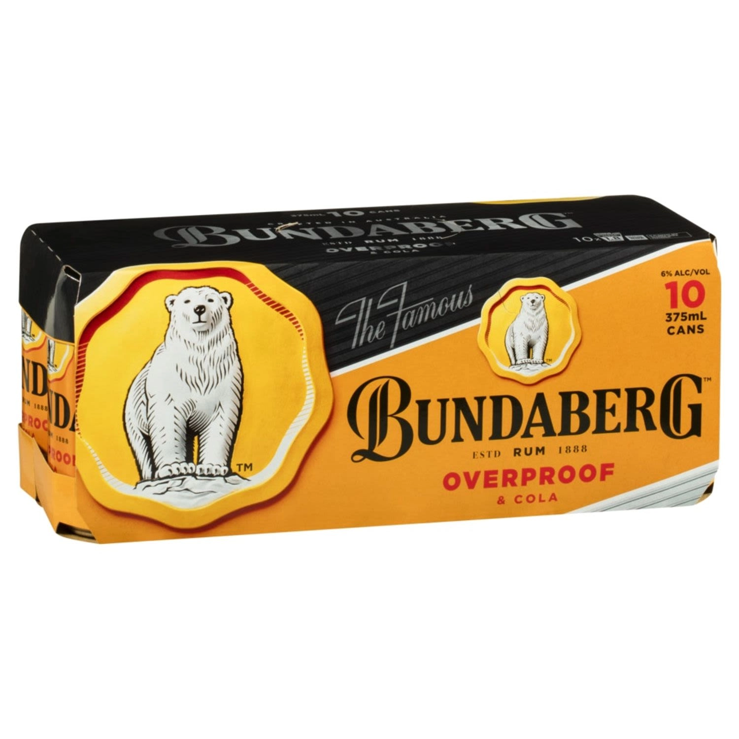 Bundaberg OP Rum & Cola 6% Premix Cans 375ml