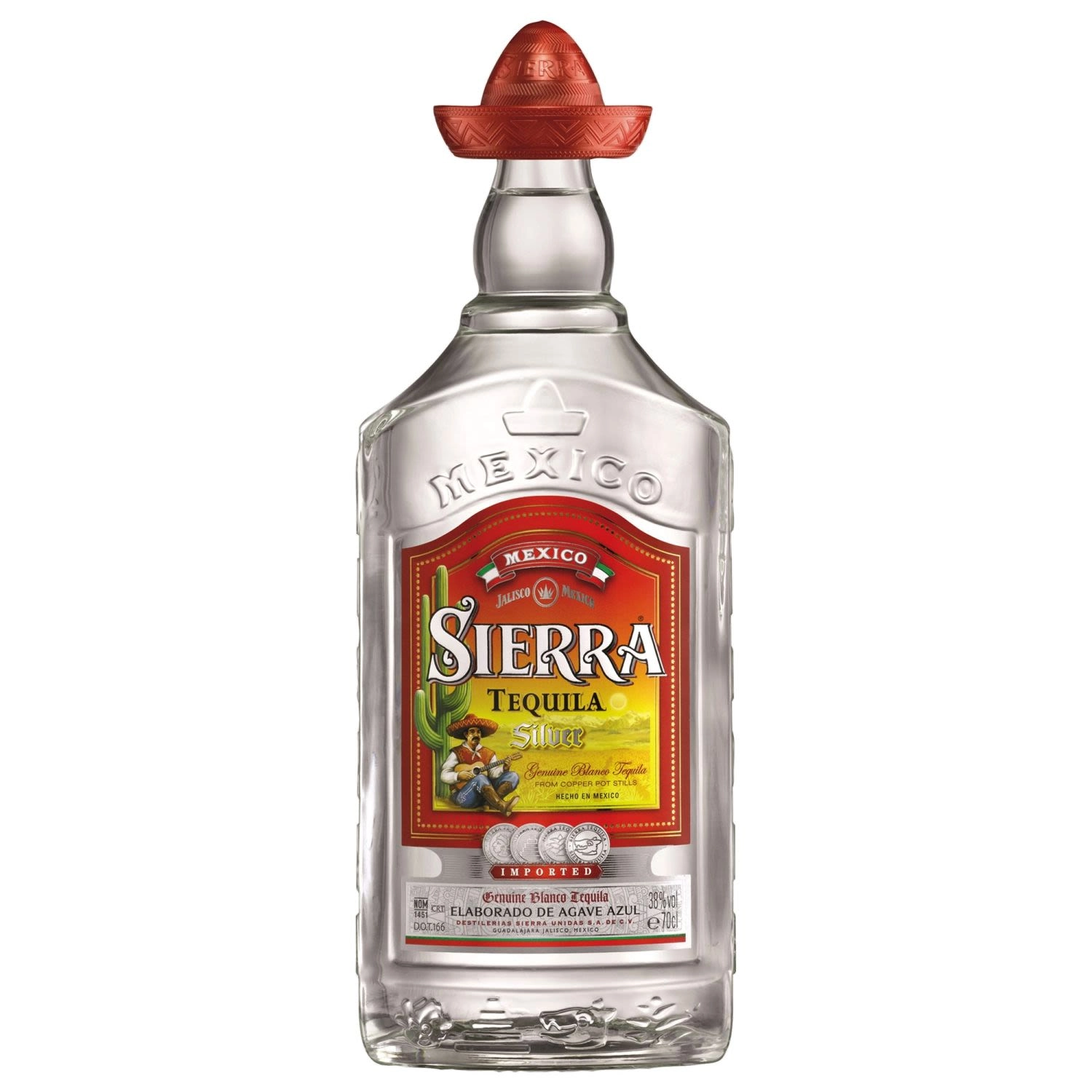 Sierra Tequila Silver 700ml Bottle