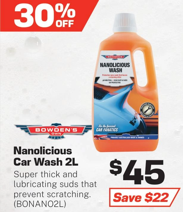 Bowden's Own Nanolicious Car Wash 2L - BONANO2L