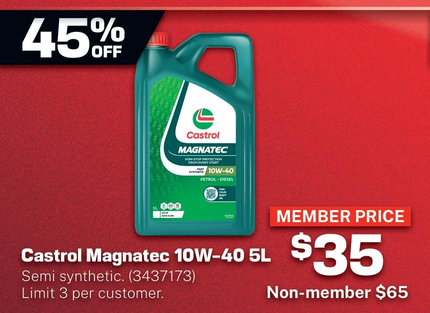 Castrol Magnatec 10W-40 Engine Oil 5L - 3437173