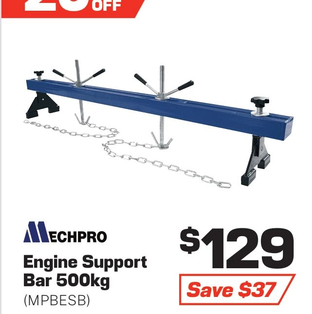 Mechpro Engine Support Bar 500kg - MPBESB