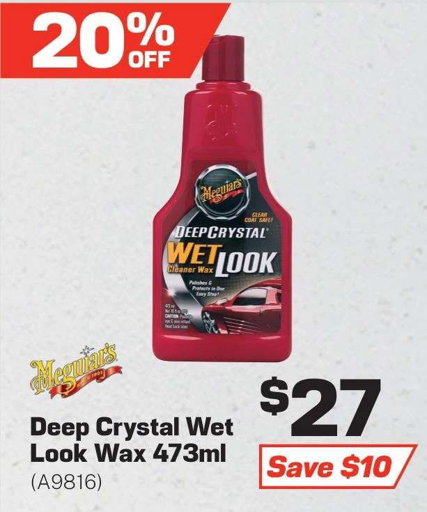 Meguiar's Deep Crystal Wet Look Wax 473ml - A9816