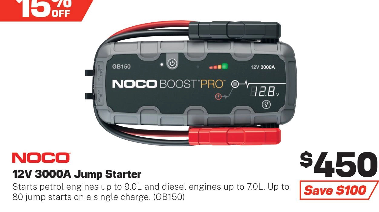 NOCO Boost 12V 3000A Jump Starter - GB150