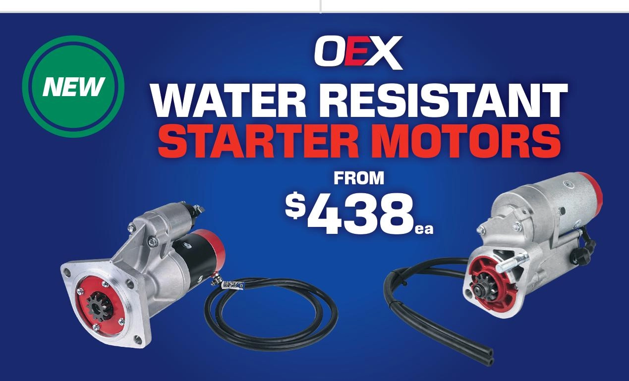 OEX Water Resistant Starter Motors