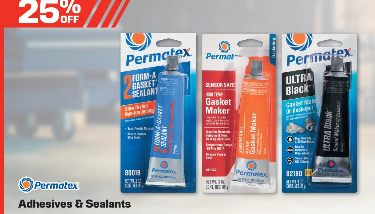 Permatex Adhesives & Sealants